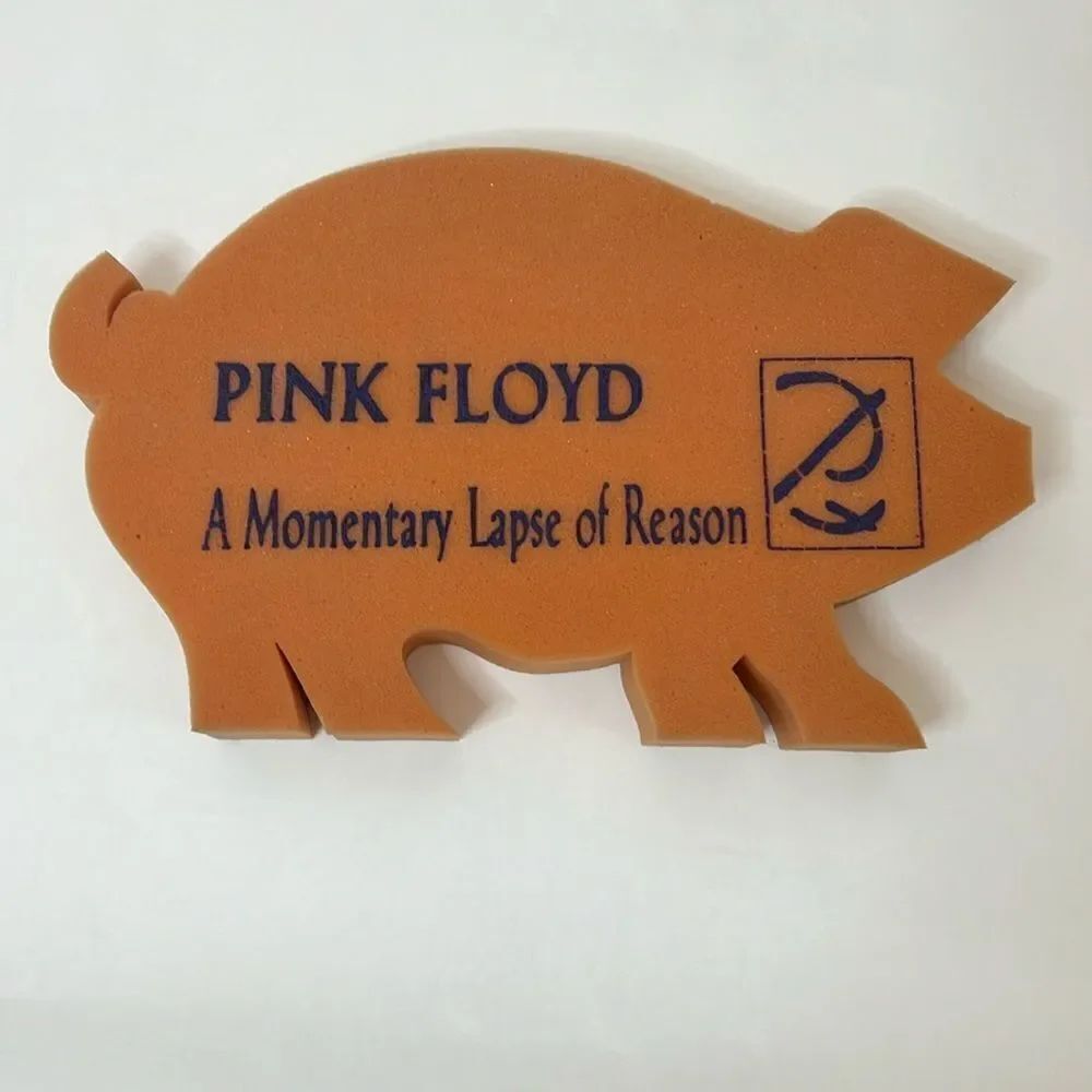Pink Floyd A Momentary Lapse Of Reason Orange Foam Pig 17 In Wide 10 In Tall